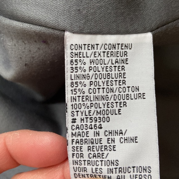 Ricki’s long wool blend jacket in grey in size p/s - Picture 11 of 11